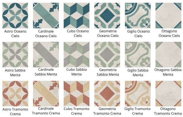 assortir de carreaux bianco
